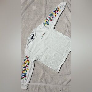 AMIRI White Short Sleeve Tee with Multicolor Logo